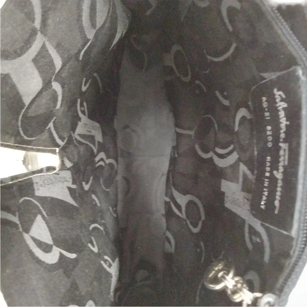 Salvatore Ferragamo Tall White Shoulder Bag